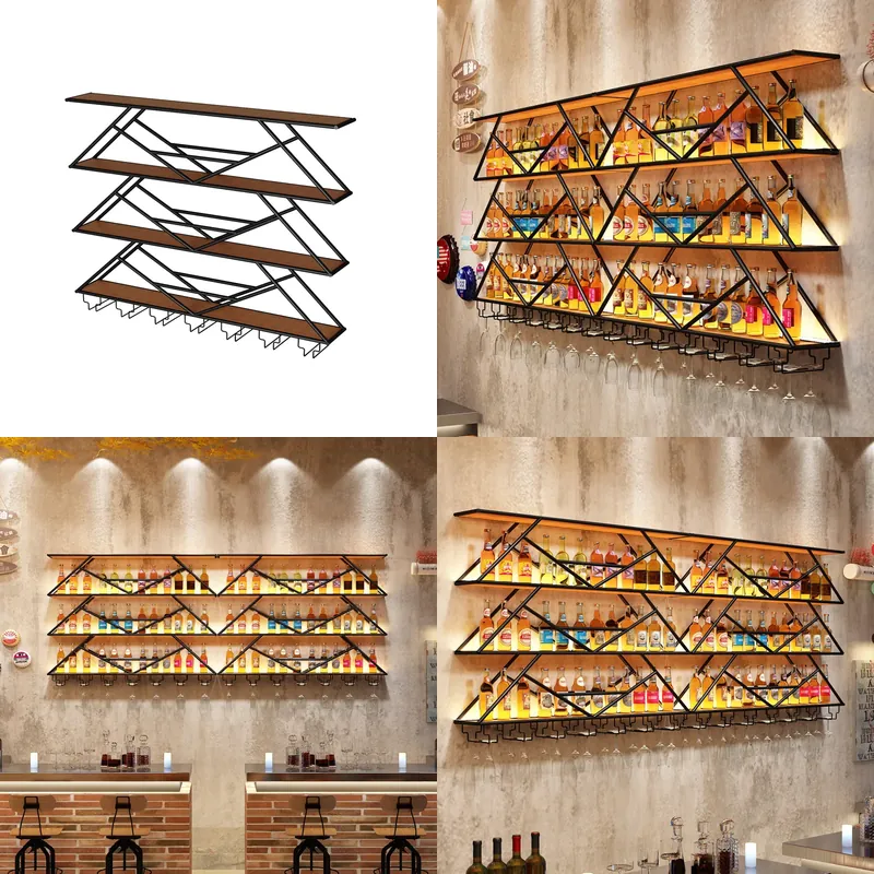 Storage - Wall Mounted Wine Rack Wrought Iron