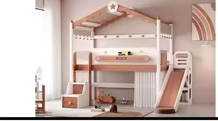 #@Factory OEM/ODM Wooden Bunk  - огляд і ціна Bunk Bed With Stairs And Slide