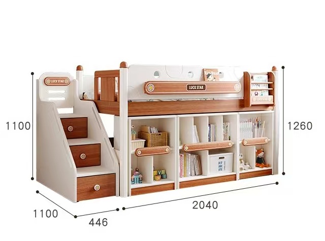 #@Factory OEM/ODM Wooden Bunk  - огляд і ціна Bunk Bed With Stairs And Slide