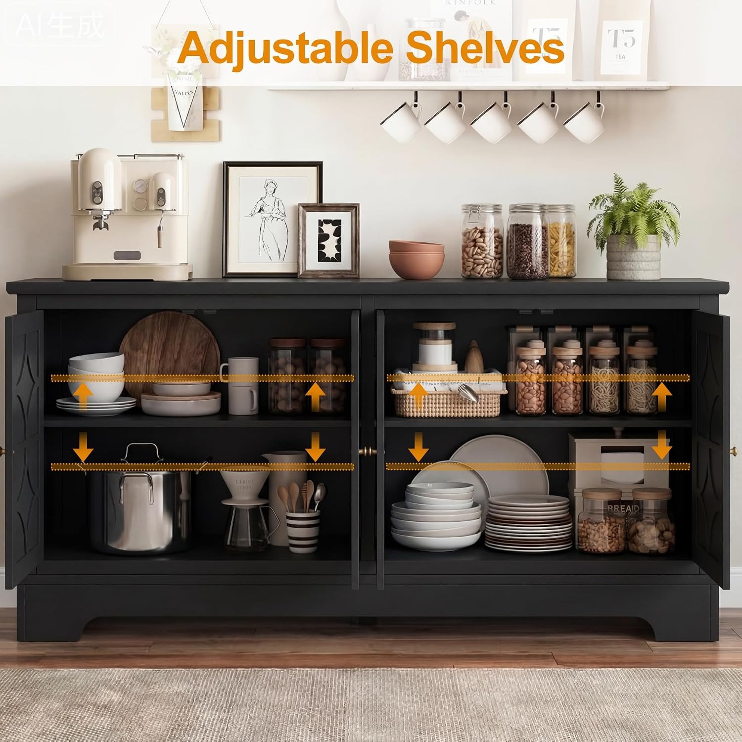 Sideboard Buffet Cabinet with  - огляд і ціна Storage