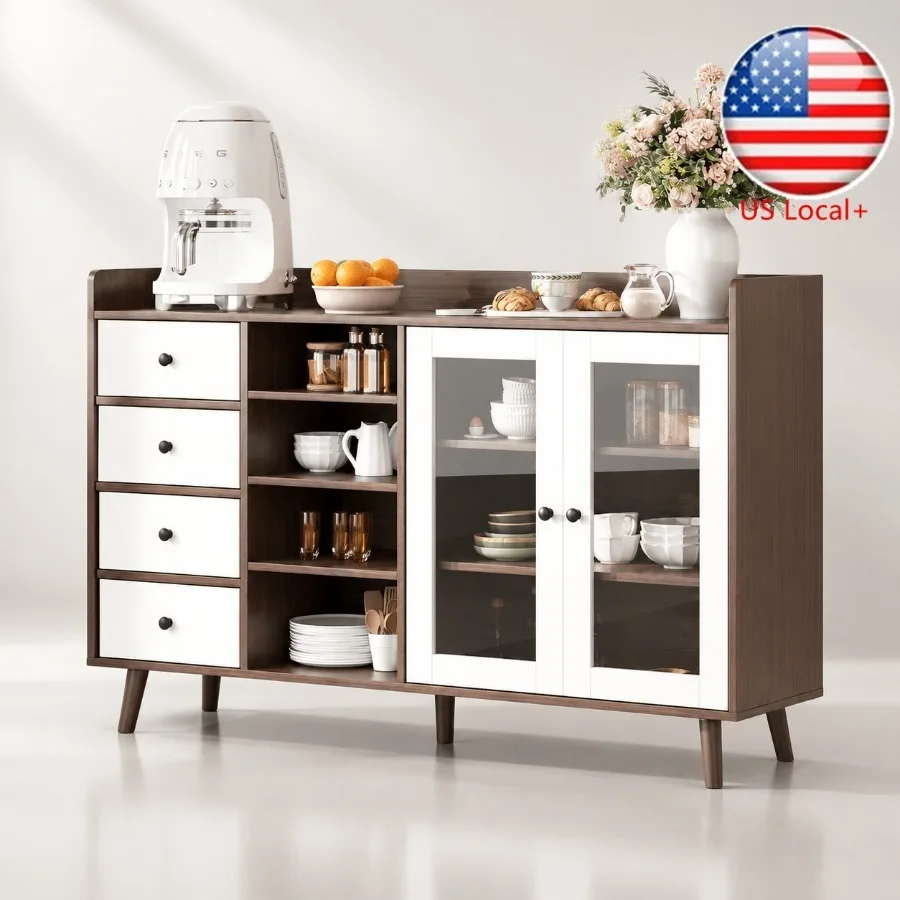 55 Glass Door Sideboard for Li - огляд і ціна Storage