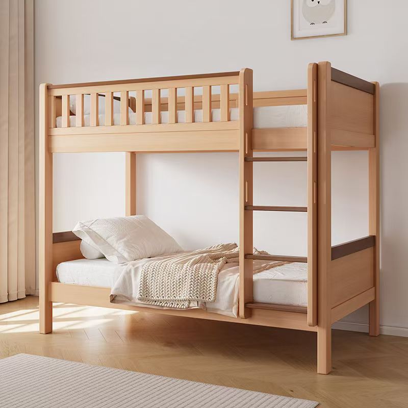 ！@Nature Oak Wooden Bunk Bed W - огляд і ціна Bunk Bed With Stairs And Slide