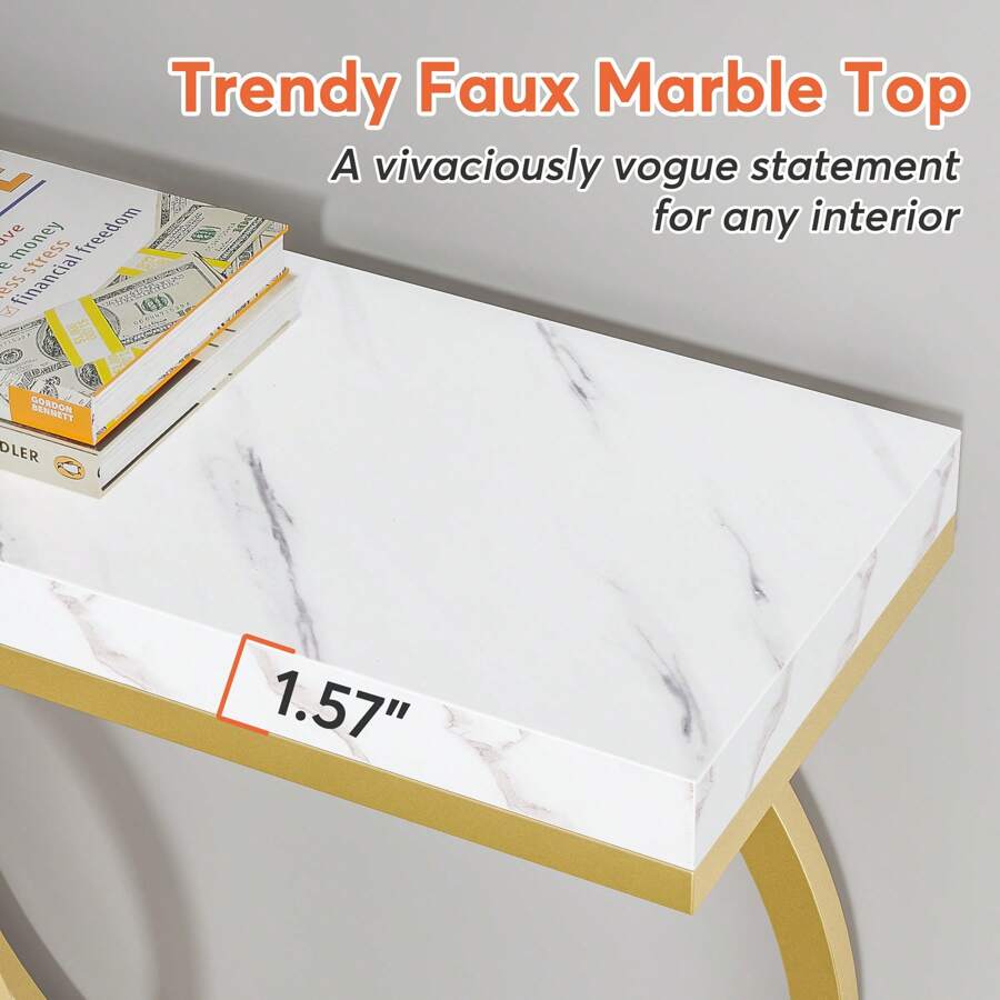 Inch Modern Gold Console Table - огляд і ціна Tables